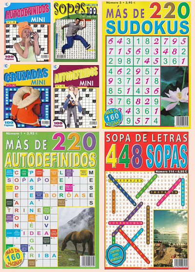 PASATIEMPOS NACIONALES MINI, NORMAL, MAXI