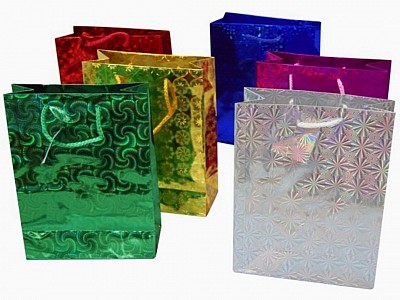 BOLSAS REGALO PAPEL METALIZADAS
