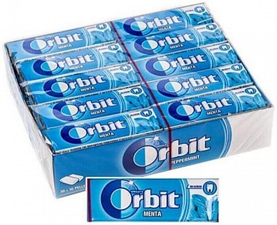 ORBIT,  30 PAQS DE 10 GRAGEAS